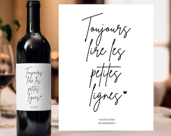 Wine label request godmother godfather pregnancy announcement personalized surprise