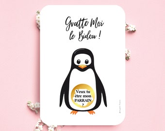 Carte annonce grossesse demande parrain carte à gratter demande marraine veux tu être mon parrain marraine