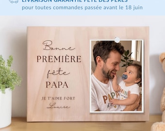 First Father's Day, personalized Father's Day gift idea, personalized photo frame for dad, happy Father's Day to the dad-to-be