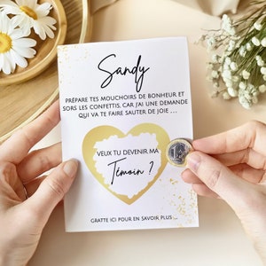 Customizable scratch card witness request Will you be my bridesmaid groomsman witness