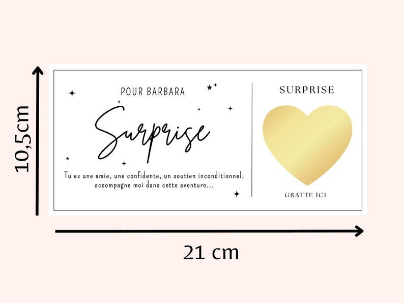 Carte à gratter surprise veux tu devenir ma marraine demande marraine personnalisable proposition parrain annonce grossesse image 2