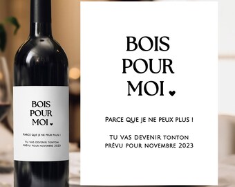 Wine label aunt you're going to be an aunt customizable pregnancy announcement soon aunt drink for me you're going to become an uncle aunt