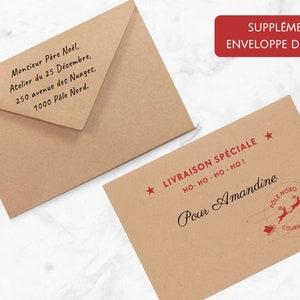 Carte de Noël surprise personnalisée Bon pour cadeau Noël jeu à gratter cadeaux pour lui pour elle Carte à gratter voyage surprise Noël Env - Noel