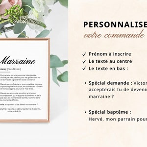 Cartaz definição madrinha personalizável anúncio padrinho presente batismo cartaz personalizado texto super padrinho madrinha imagem 3