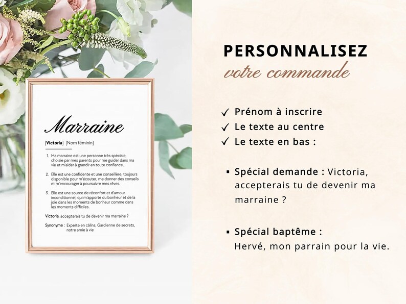 Cartaz definição madrinha personalizável anúncio padrinho presente batismo cartaz personalizado texto super padrinho madrinha imagem 3