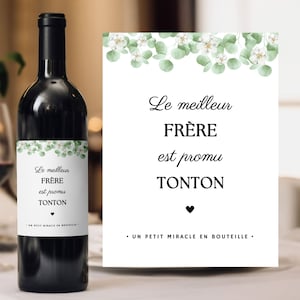 Auntie wine label you are going to be auntie announcing pregnancy soon auntie the best brother is promoted uncle the best sister is promoted auntie