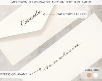 Supplément personnalisation enveloppe