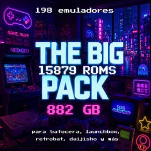 Mega Pack Retro: 15,879 ROMs + 81 Emu + 882GB