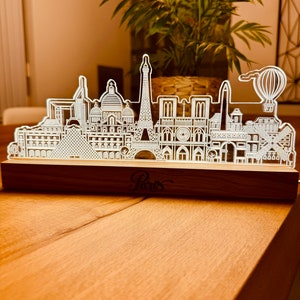 Paris Skyline Lamp
