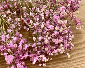 Gypsophile séchée, Bouquet de fleurs séchées, Rose, Déco maison, Décoration de table, Cadeau femme, Cadeau fête des mères, Déco mariage, Printemps