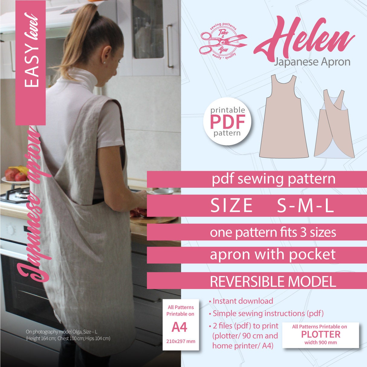 Canvas Cross Back Apron/cotton Apron/artists Apron/painters Apron/ Printers  Apron/ Canvas Apron/ Apron With Pockets 