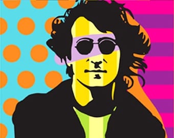 John Lennon cross stitch pdf pattern