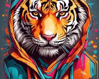 Tiger cross stitch pdf pattern