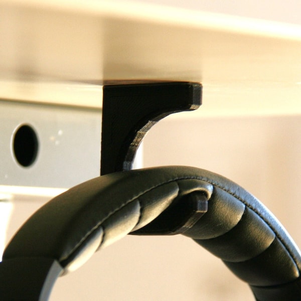 Headphone Stand - Headphone Holder Universal - Under Table - Headphone Holder - Office - Headset Holder - Table Hook