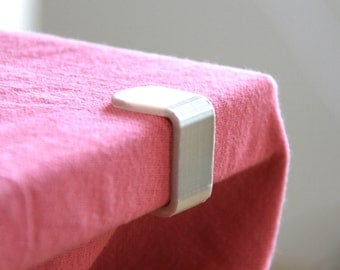 Paquete de 4 abrazaderas para mantel de todos los tamaños de mesa - Soporte para mantel para mesa - Soporte para mantel