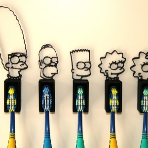 Toothbrush Holder Simpson Edition - The Simsons Family - Hang Toothbrush