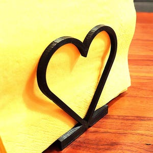 Napkin holder - Heart form - Love - 3D Printed