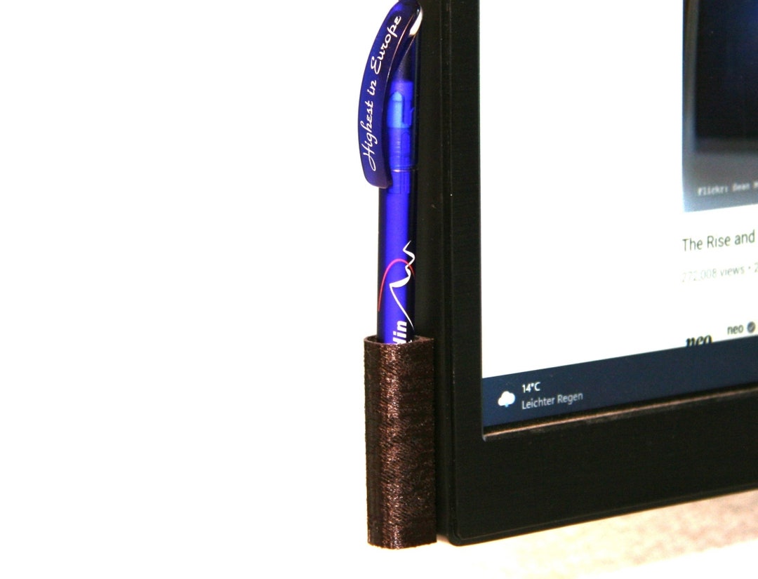 Computer Pen Topper Pen Holder - Monitor PC Stylus Mount - Screen Pen Mount - Suspension - Etsy