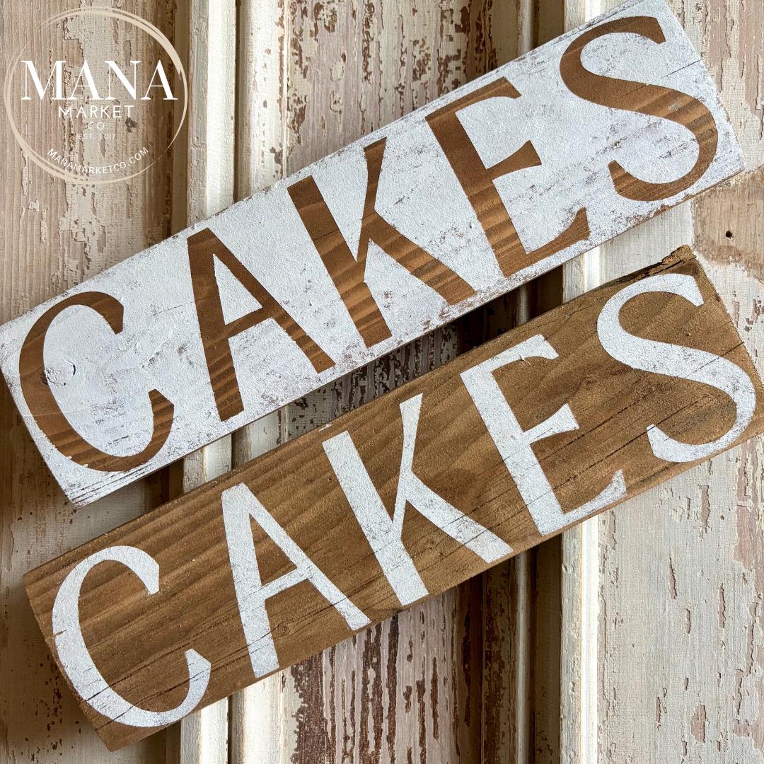 Rustic Cake Sign for Wedding Cake Bar Dessert Table Baby Shower Cake ...