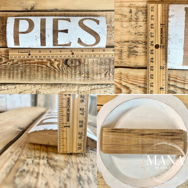 Dessert Table Decor Pies Sign Wedding Dessert Rustic Wood Sign Pie Bar ...