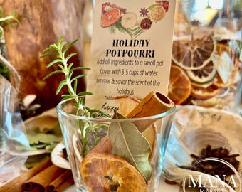 Holiday Potpourri Printable Tag  for Homemade Christmas Gift Tag Simmer Pot Stovetop Potpourri Christmas Gift Tag