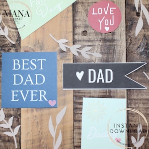 Printable Gift Tag | Happy Father’s Day Tag | Father’s Day Gifts | Father’s Day Gift Tag Assortment | Gifts for Dad | Printable Father&#39;s Day