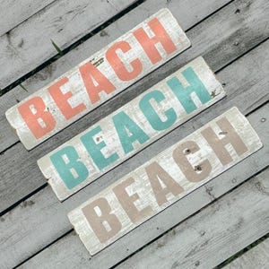 Beach Sign Rustic Beach House Decor Beach Sign Nautical Home Decor Beach Lover Gift for Beach House Gatherings Decor Boho Beach House