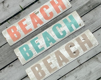 Beach Sign Rustic Beach House Decor Beach Sign Nautical Home Decor Beach Lover Gift for Beach House Gatherings Decor Boho Beach House