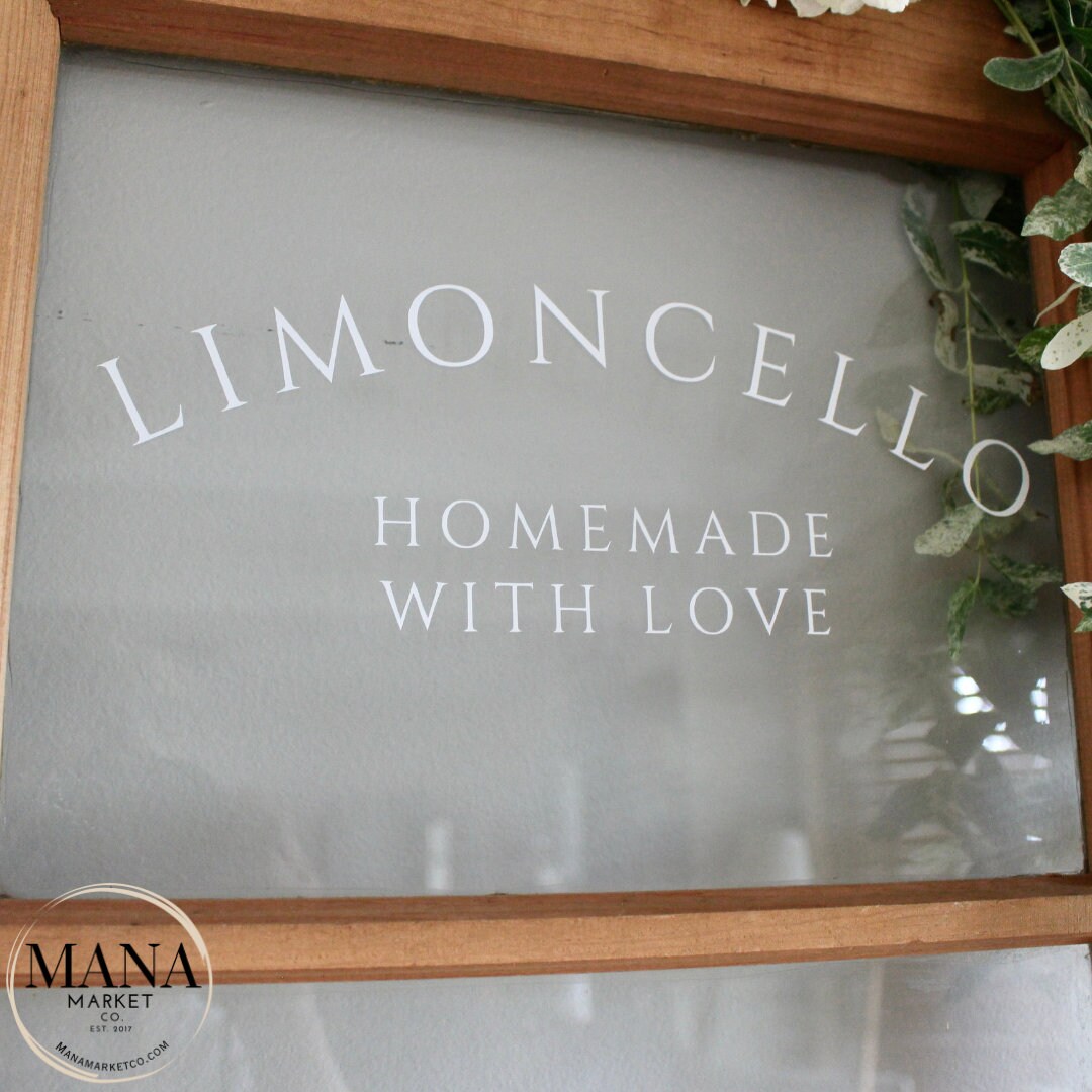 Limoncello Sign Limoncello Wedding Favor Sign, Wedding Mirror Decal, Grazie Wedding ...