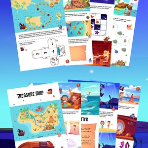 Pirate Treasure Hunt - Age 4-6 - for Kids - Printable Game - Indoor or