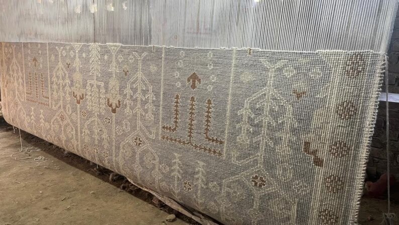 Bespoke Sage Green Tree of Life Area Rug for Living Room, Bedroom ...
