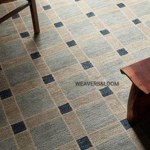 Pastel Modern Oushak Rug, Hand Knotted Wool Area Rug for Bedroom, Living room, dining area, Pastel Oushak Rug, Handmade Rug,Turkish Wool Rug
