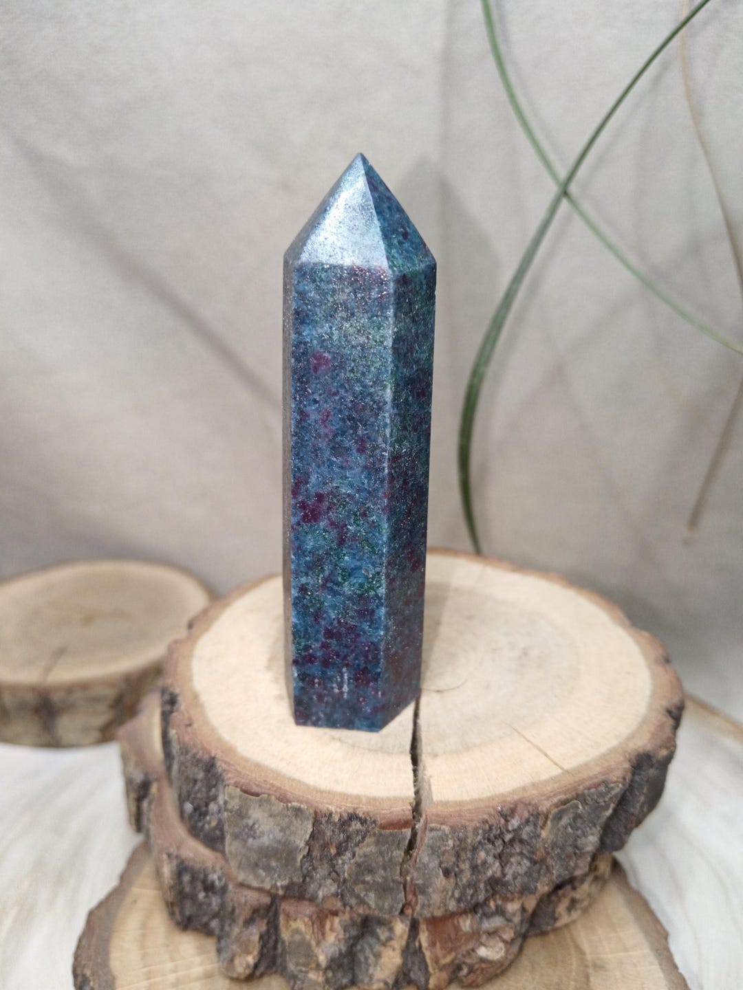 Obelisk, Point, Column of Kyanite Ruby - Etsy