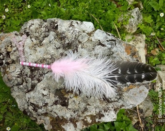 Éventail de fumigation éventail chamanique smudge feather 