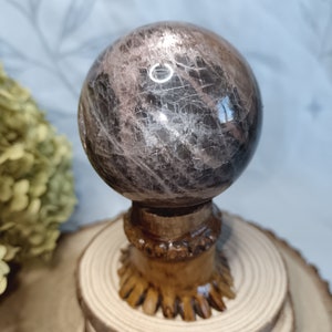 Black moonstone sphere 5.5cm imperfect