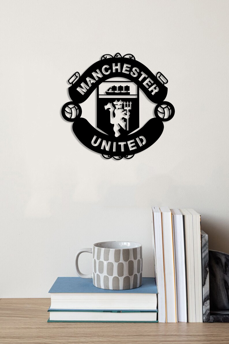Manchester United Cut Svg Dxf File Wall Sticker Pdf Silhouette Etsy New Zealand