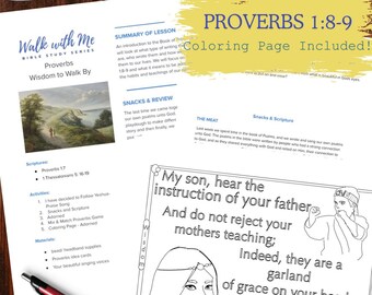 Intro to Proverbs -Childrens&#39; Bible Study