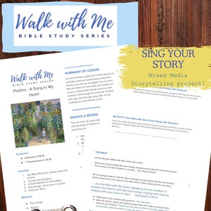Psalms - A Song In My Heart Childrens&#39; Bible Study Bundle
