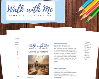 Coming Back Home, a Bible Study on the book of Ezra.  Includes Ezra 10:4  Scripture Diorama Craft,