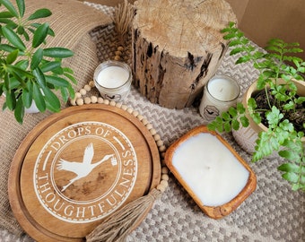 6" Handcrafted Rustic Dough Bowl Candle, single wick, Scented Candle, Rustic Home Decor, , Farmhouse Candle, Farmhouse Decor,