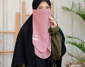Niqab Hanna Series | Niqab Two Layers | Modest Islamic Hijab Accessories | Niqab BUY 1 GET 1 FREE