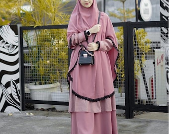 Abaya Khimar set Niqab Syafiah /dress for muslim/dress abaya/islamic  clothes for women/muslim jilbab