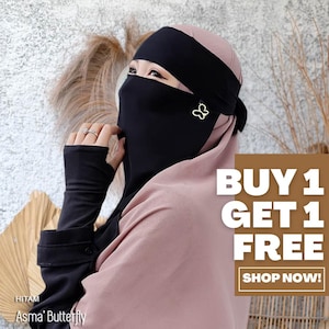 BUY 1 GET 1 FREE - Niqab Black Series | Niqab Two Layers