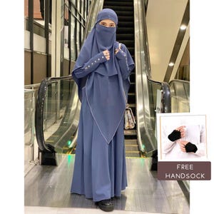 Abaya Khimar SET NIQAB Azura-serie /jurk voor moslim/jurk abaya/islamitische kleding voor vrouwen/moslimjilbab