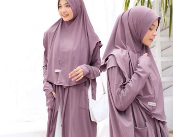 Set hijab istantaneo cardigan/khimar istantaneo/khimar con niqab/preghiera hijab donne musulmane