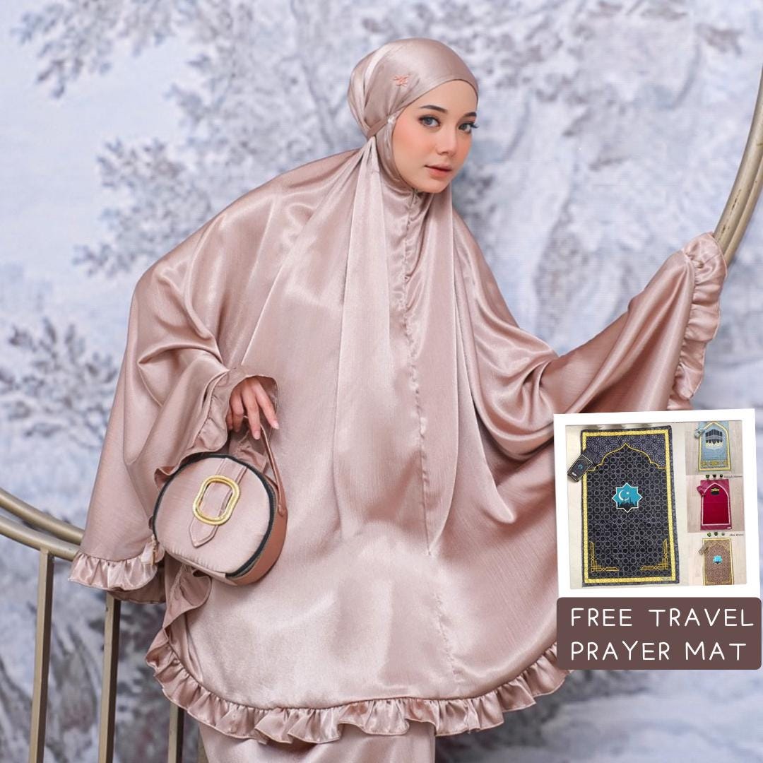 Muslim Prayer Dress FREE Travel Prayer Mat / Islamic Prayer Dress