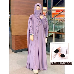 Abaya Khimar set niqab Mahira-serie /jurk voor moslim/jurk abaya/islamitische kleding voor vrouwen/moslimjilbab