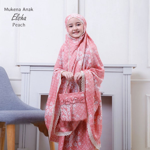 Muslim prayer dress for kids girls /  Islamic prayer dress / Islamic prayer clothes / Prayer clothes for muslim kids / kids girls