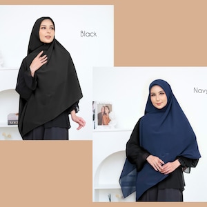 Instant Khimar Zipper Square / | Instant Hijab | Instant hijab niqab