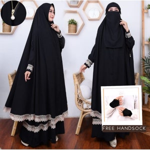 Abaya Khimar set Niqab Alya Series /jurk voor moslim/jurk abaya/islamitische kleding voor vrouwen/moslim hijab